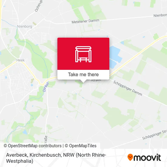 Averbeck, Kirchenbusch map
