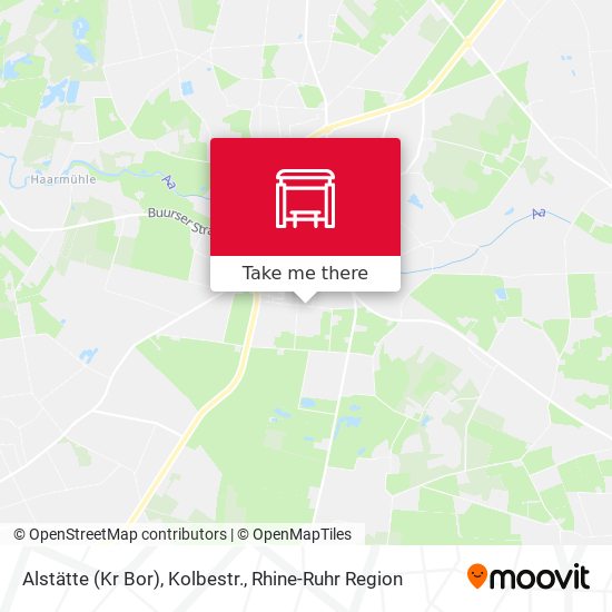 Alstätte (Kr Bor), Kolbestr. map