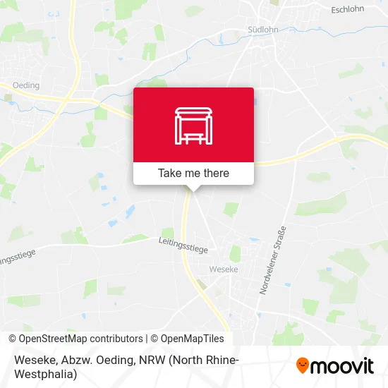 Weseke, Abzw. Oeding map