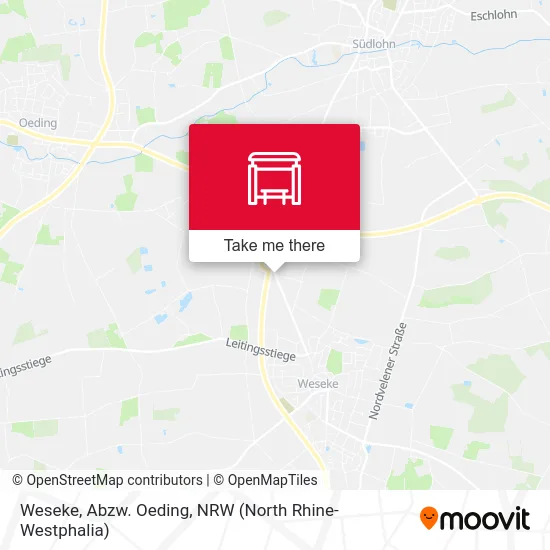 Weseke, Abzw. Oeding map