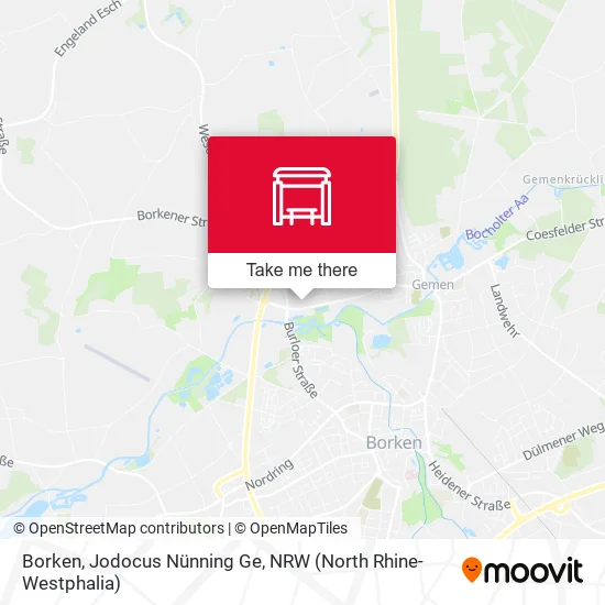 Карта Borken, Jodocus Nünning Ge