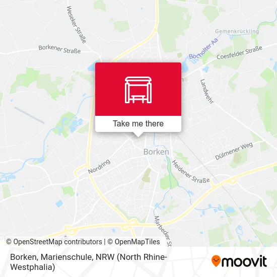Borken, Marienschule map