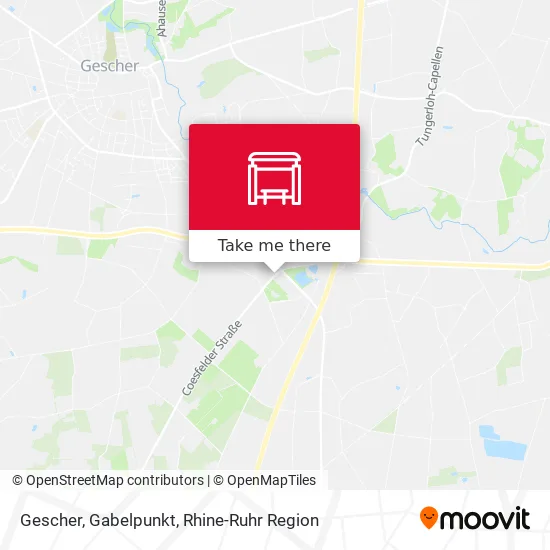 Карта Gescher, Gabelpunkt