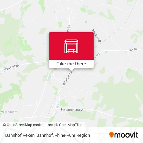 Bahnhof Reken, Bahnhof map