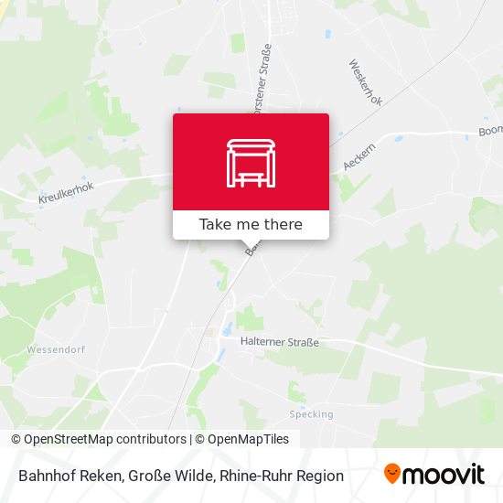 Bahnhof Reken, Große Wilde map