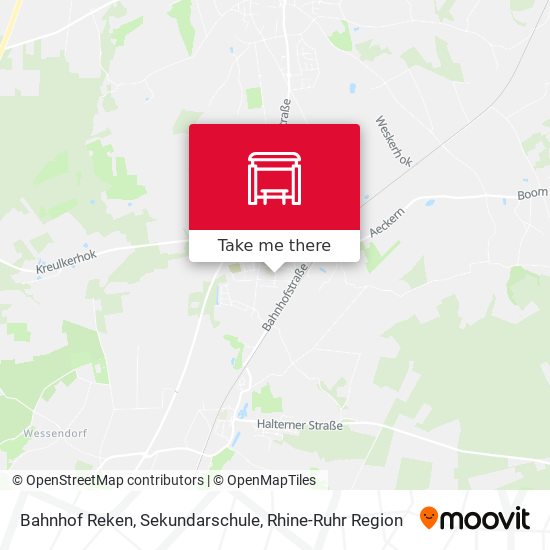 Bahnhof Reken, Sekundarschule map