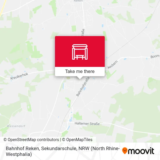 Bahnhof Reken, Sekundarschule map