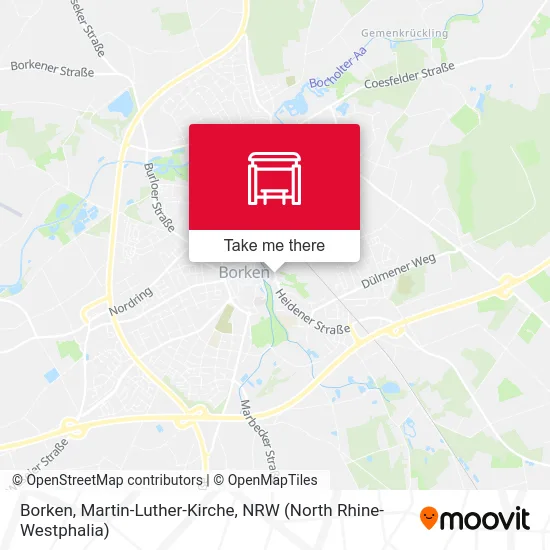 Borken, Martin-Luther-Kirche map