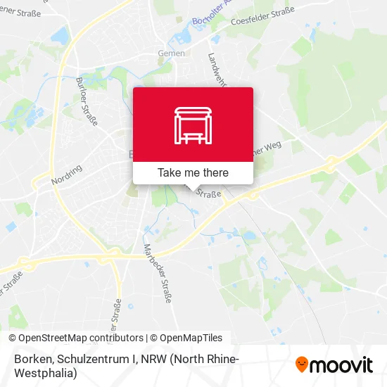 Карта Borken, Schulzentrum I