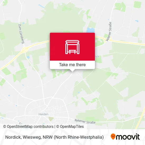 Nordick, Wiesweg map