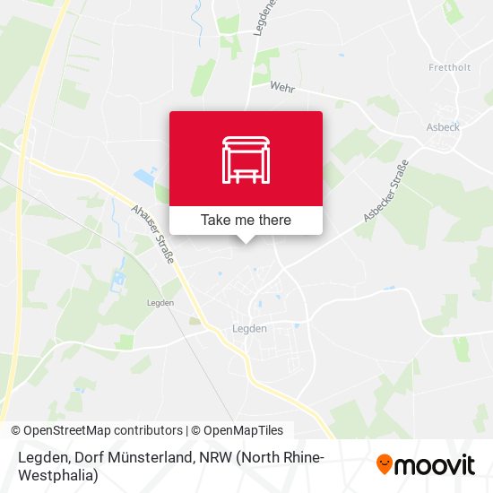 Legden, Dorf Münsterland map