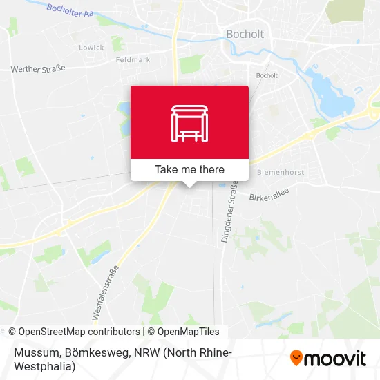 Mussum, Bömkesweg map