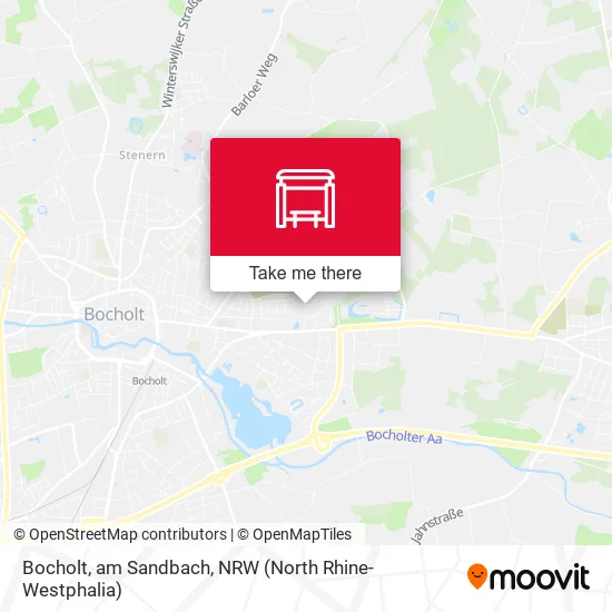 Карта Bocholt, am Sandbach