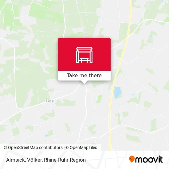 Карта Almsick, Völker