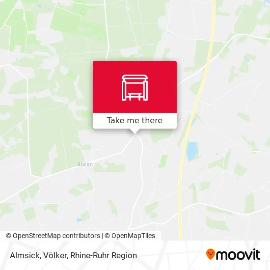 Карта Almsick, Völker