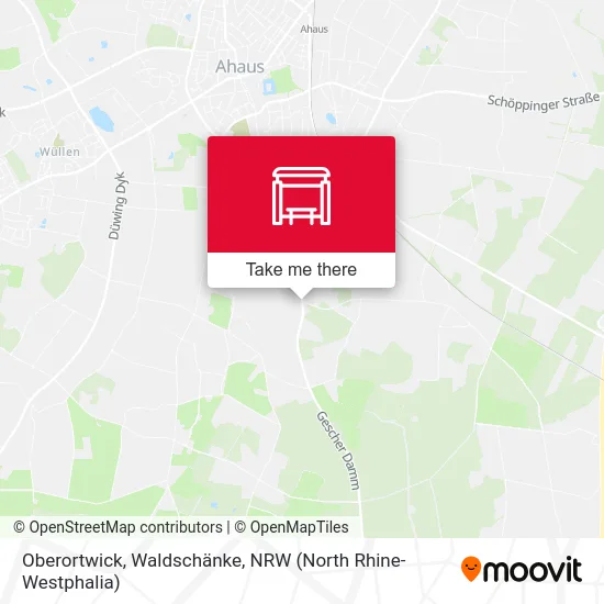 Карта Oberortwick, Waldschänke