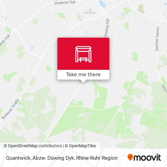 Quantwick, Abzw. Düwing Dyk map