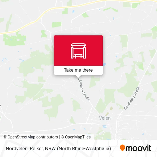 Nordvelen, Reiker map