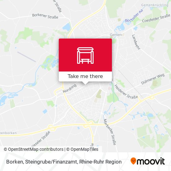 Borken, Steingrube/Finanzamt map