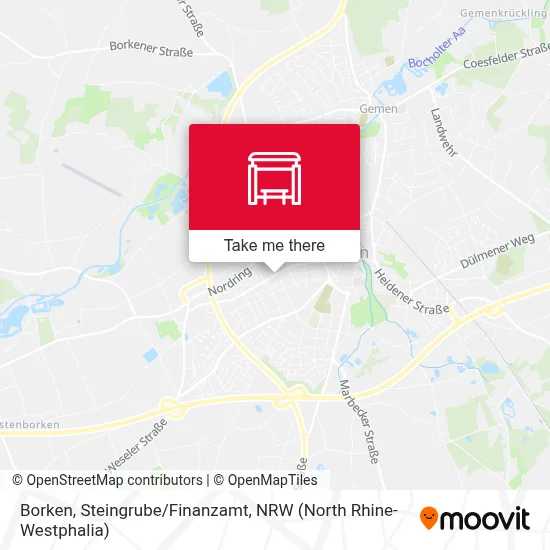 Borken, Steingrube/Finanzamt map