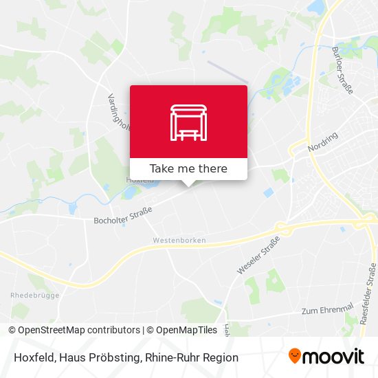 Hoxfeld, Haus Pröbsting map