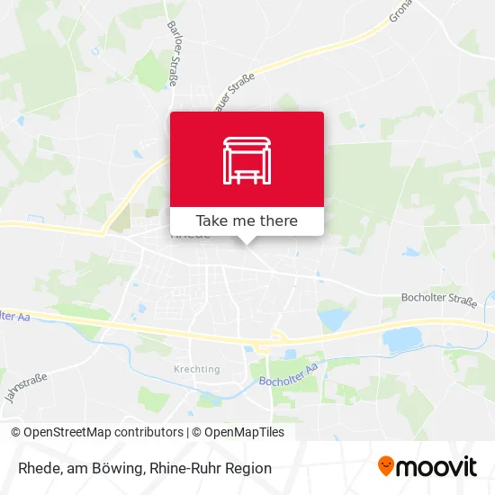 Карта Rhede, am Böwing