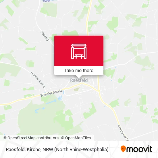 Карта Raesfeld, Kirche