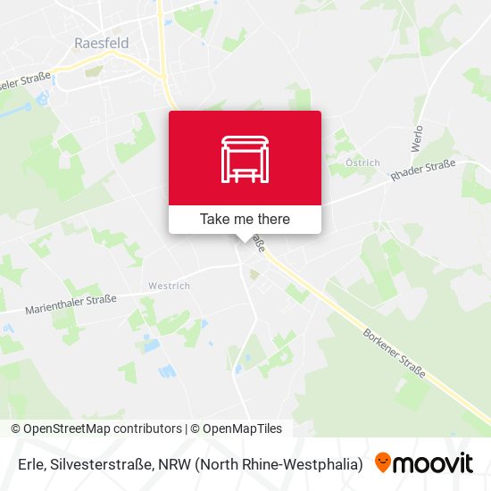 Erle, Silvesterstraße map