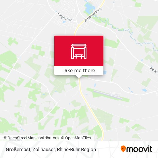 Großemast, Zollhäuser map