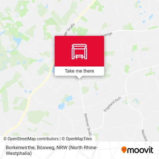 Карта Borkenwirthe, Bösweg