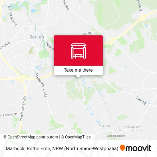 Marbeck, Rothe Erde map