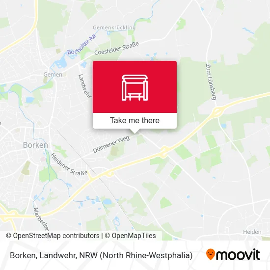 Borken, Landwehr map