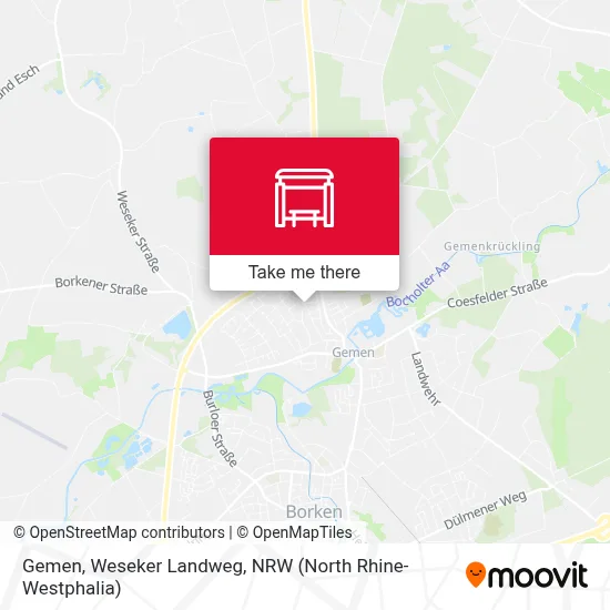 Gemen, Weseker Landweg map