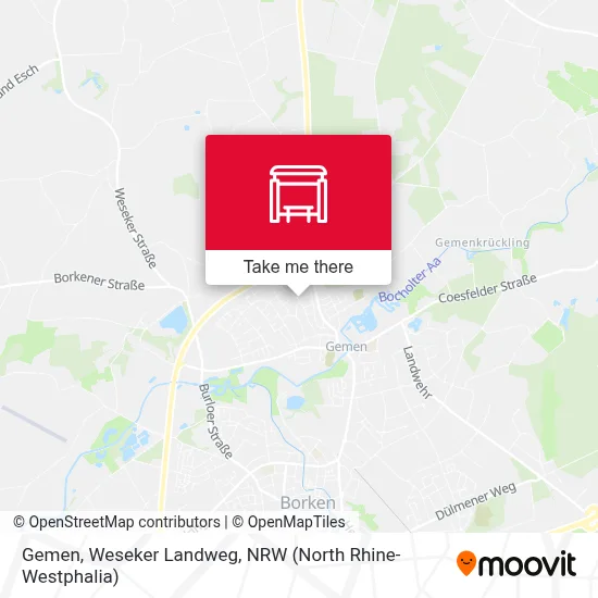 Gemen, Weseker Landweg map