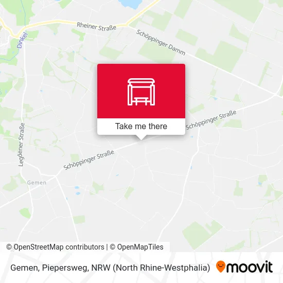 Gemen, Piepersweg map