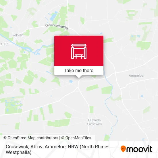 Crosewick, Abzw. Ammeloe map