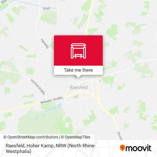 Карта Raesfeld, Hoher Kamp