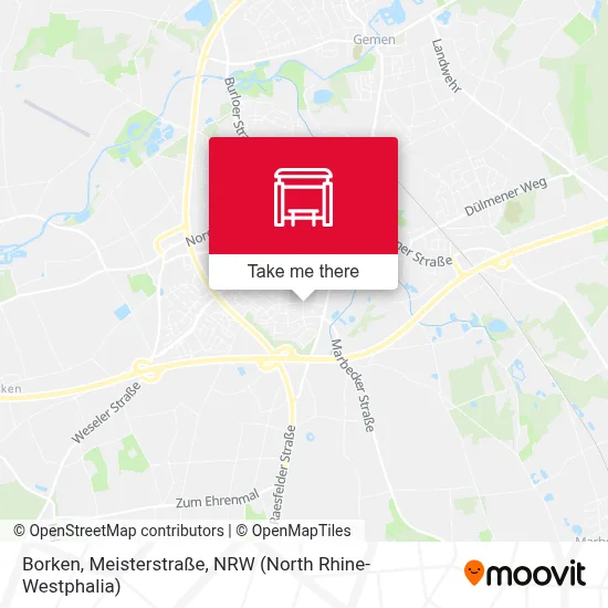 Borken, Meisterstraße map