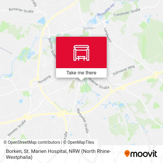 Borken, St. Marien Hospital map
