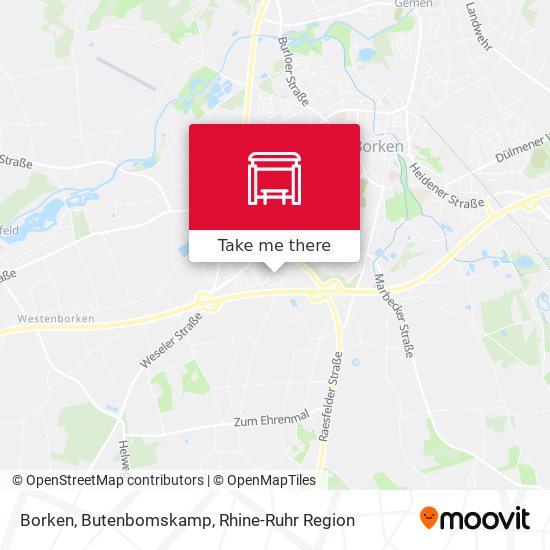 Borken, Butenbomskamp map