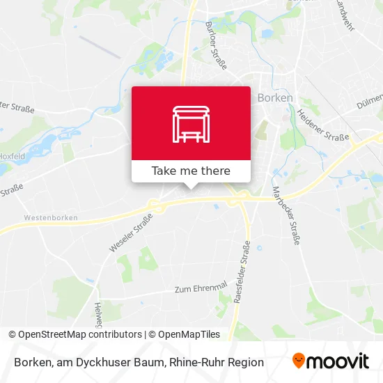Карта Borken, am Dyckhuser Baum