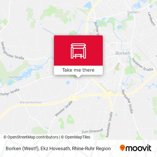 Borken (Westf), Ekz Hovesath map