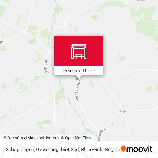 Schöppingen, Gewerbegebiet Süd map