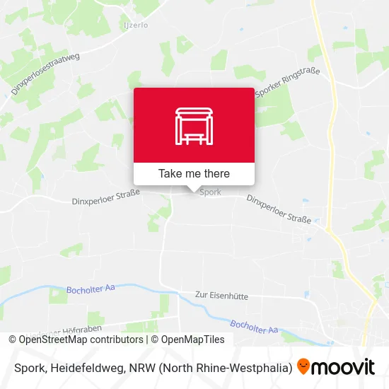 Spork, Heidefeldweg map