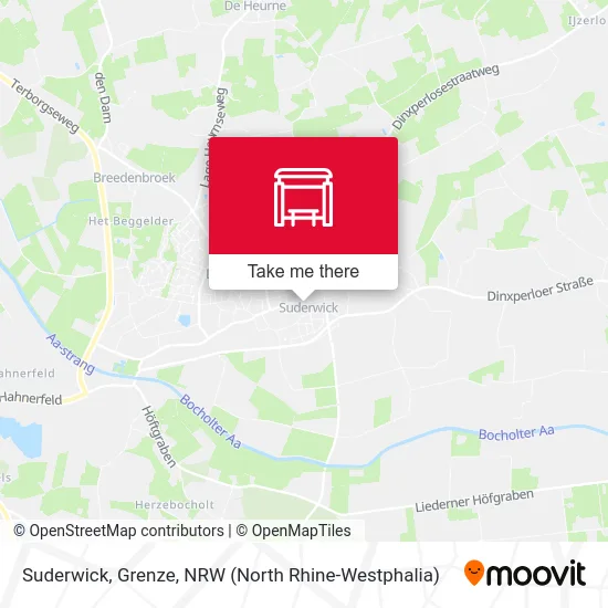 Suderwick, Grenze map