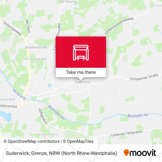 Suderwick, Grenze map