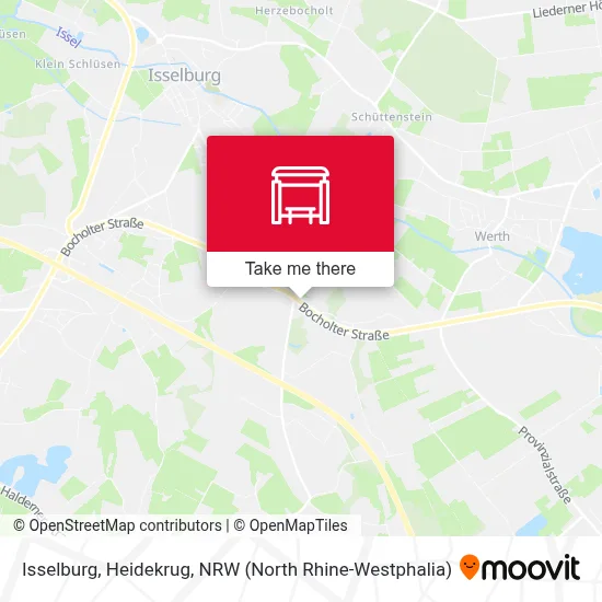 Isselburg, Heidekrug map