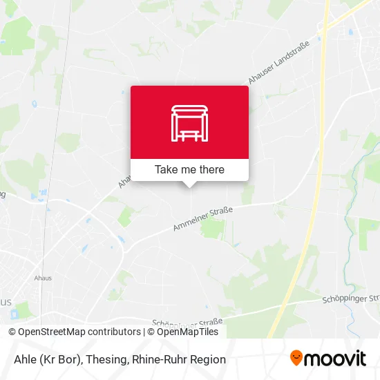 Карта Ahle (Kr Bor), Thesing