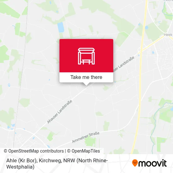 Ahle (Kr Bor), Kirchweg map