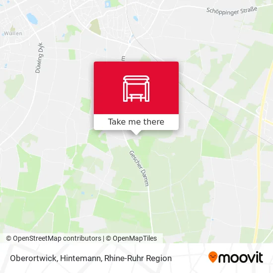 Карта Oberortwick, Hintemann